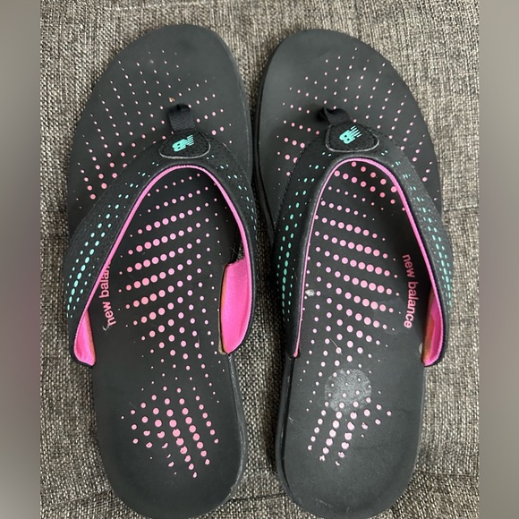 New Balance Pink and Black Footwear - Picture 1 of 3